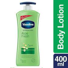 Vaseline Intensive Care Aloe Fresh Body Lotion - For Healthy Soft Skin, + Vaseline Jelly, Instantly Absorbs 5 Layers Deep, 400 Ml