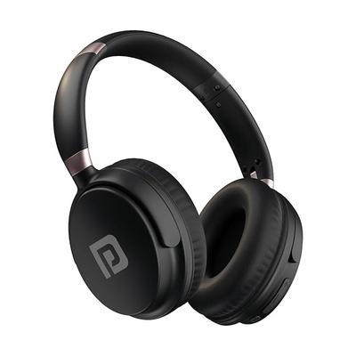 Portronics Muffs M3 Over Ear Headphones with ANC Enabled, Upto 40 Hours Playtime, in-Built Mic, 40mm Driver, Powerful Bass, Soft Ear Cushion, BT 5.3V, AUX in, Foldable Design, Type C Fast Charging black