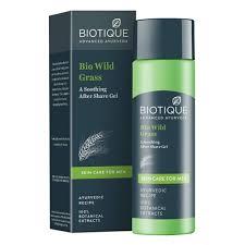 Biotique Wild Grass After Shave Gel - Soothes & Refreshing Skin, For Men, 120 Ml
