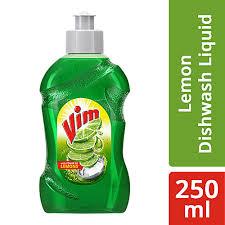 vim dishwash liquid with power of lemons 250 ml bottle