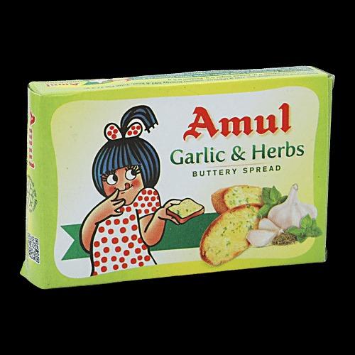 amul garlic and herbs buttery spread