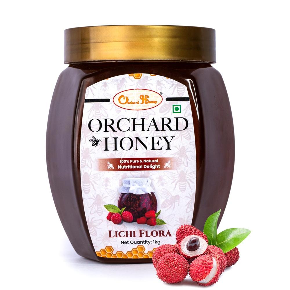 orchard honey litchi flora unprocessed honey 100 pure and natural honey rich in nutrients boosts immunity original bee honey 1kg 