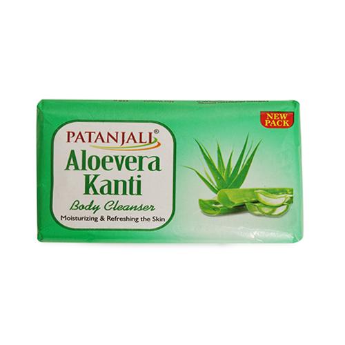 patanjali aloevera kanti body cleanser soap 75g