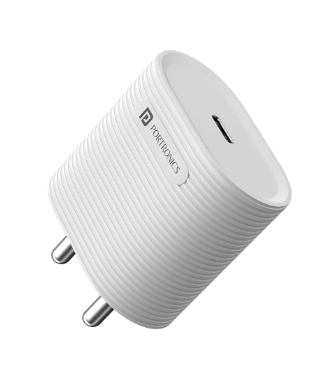 Portronics Adapto 35G - 35W Max Output GaN Charger, Type-C PD Wall Charger For MacBook Air, Phones, iPad, Tablets Portronics Adapto 35G - 35W Max Output GaN Charger, Type-C PD Wall Charger For MacBook Air, Phones, iPad, Tablets