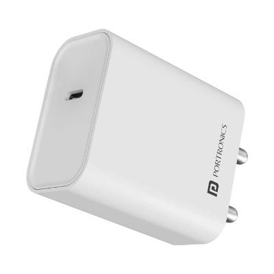 Portronics Adapto 25 25W Super Fast Type C PD Wall Charger for iPhone 15/14/13/12/11 All Pro,Max Series, Samsung Galaxy S/A/M/F Portronics Adapto 25 25W Super Fast Type C PD Wall Charger for iPhone 15/14/13/12/11 All Pro,Max Series, Samsung Galaxy S/A/M/F