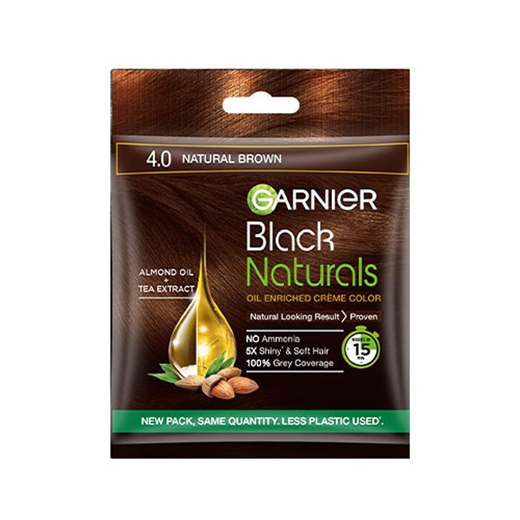 GARNIER 4.0 NATURAL BROWN BLACK NATURALS HAIR COLOR brown