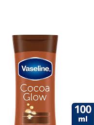 Vaseline Intensive Care Cocoa Glow Body Lotion - With Shea Butter, Non-Greasy Formula, 100 Ml