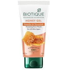 Biotique Soothe & Nourishing Foaming Face Wash - Honey Gel, For All Skin Type, 120 Ml Carton