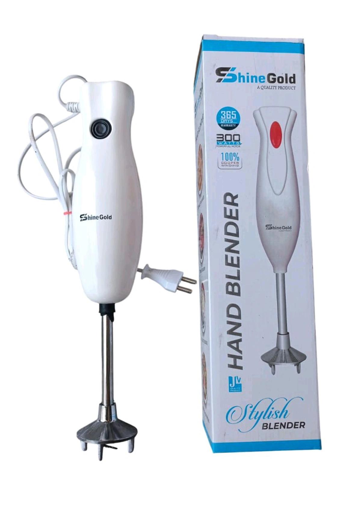ShineGold Hand Blender 300W – Stylish & Powerful barleywhite