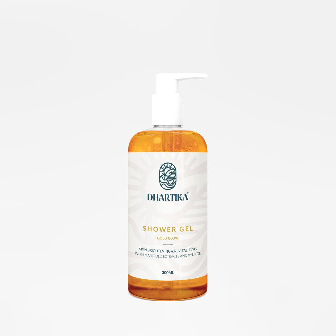 dhartika gold glow shower gel