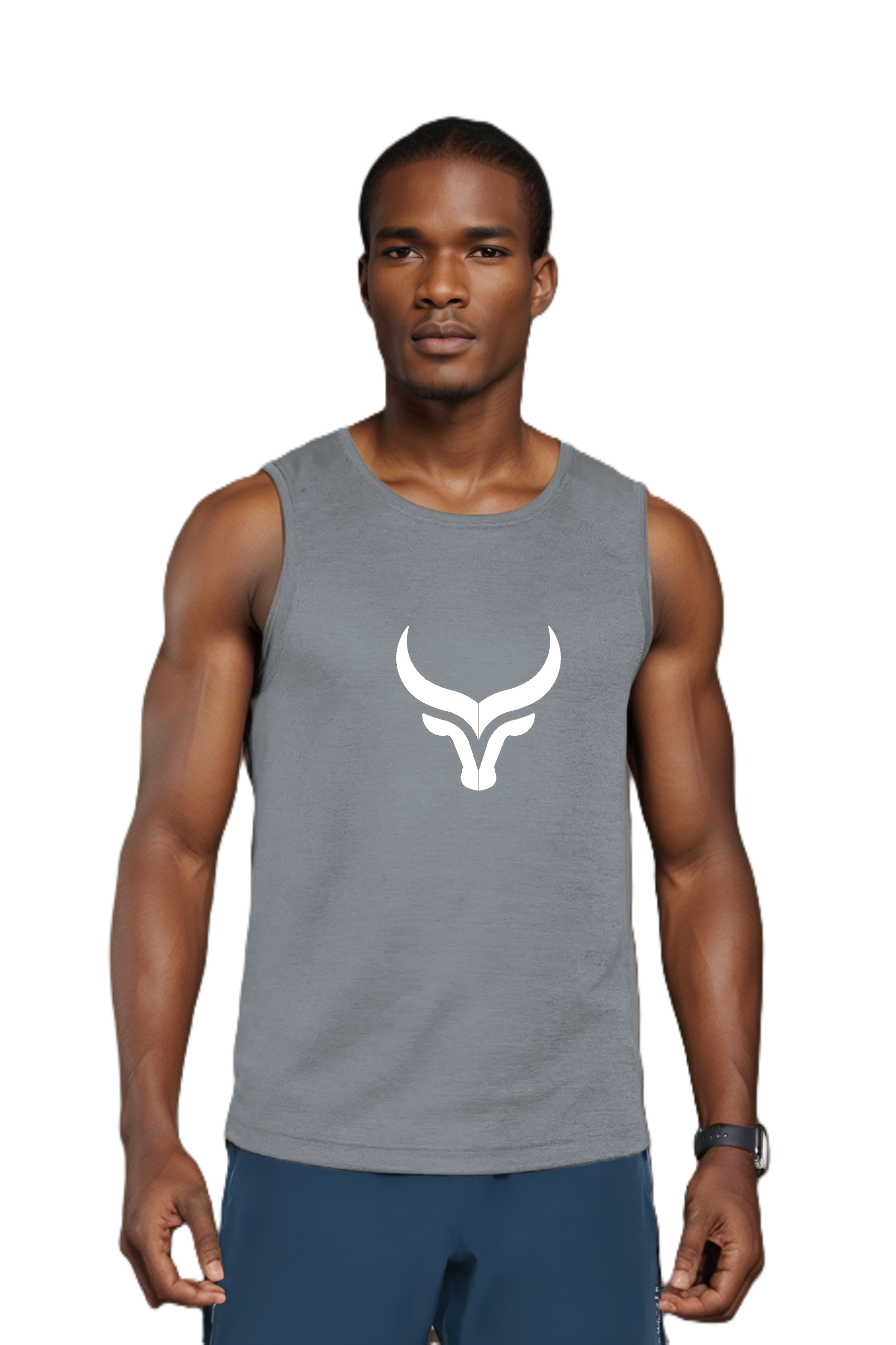 blueficus men s sleeveless gym vest athletic muscle fit cotton blend tank top for workout and casual wear