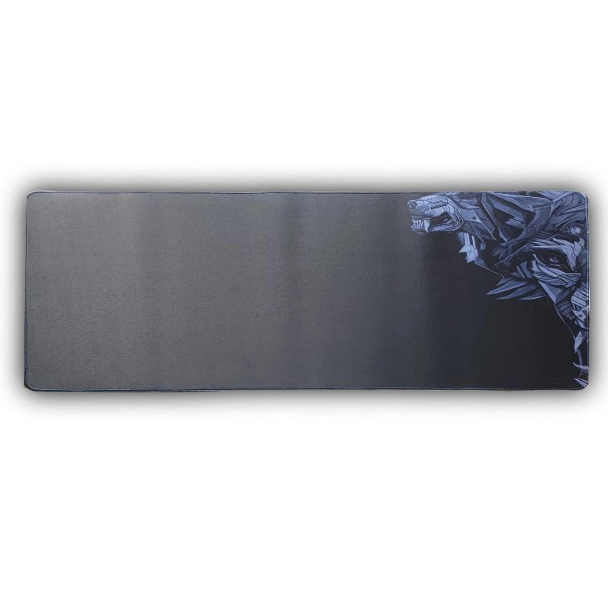 Gaming Mouse Pad for Laptop, Computer with Stitched Embroidery Edges and Water Resistance Coating | Natural Non Slippery Rubber Base Mousepad Desk Mat | 900x400 (mm) black