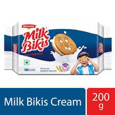 britannia milk bikis milk cream biscuits 200g