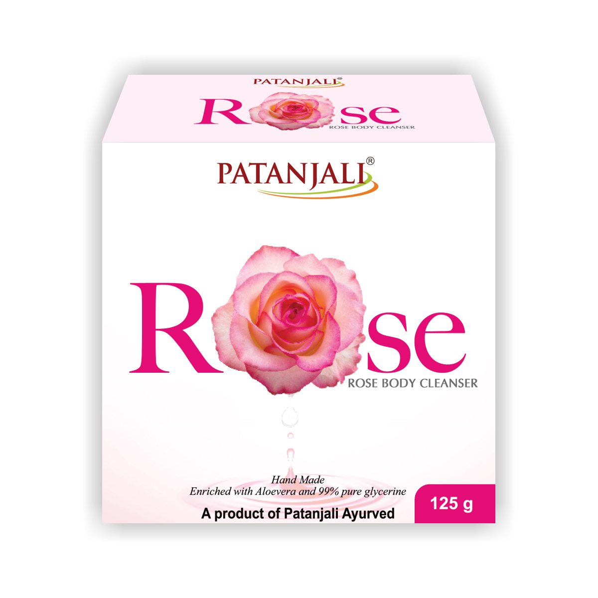 patanjali soaps rose body cleanser 125g