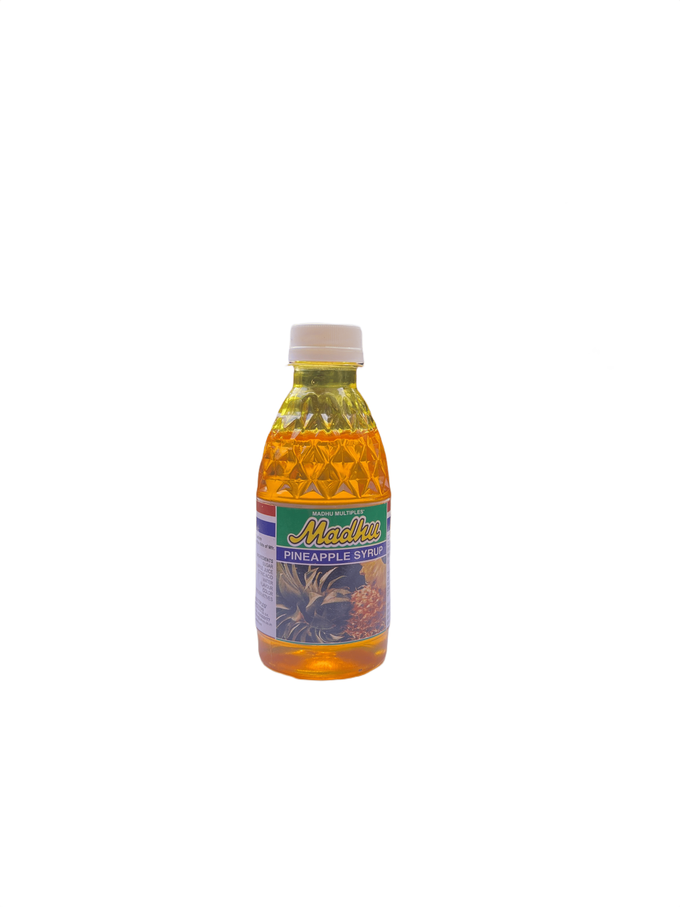 madhu pineapple flavour soft drink syrup 200ml
