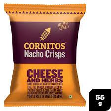 cornitos nacho crisps cheese and herbs 55g