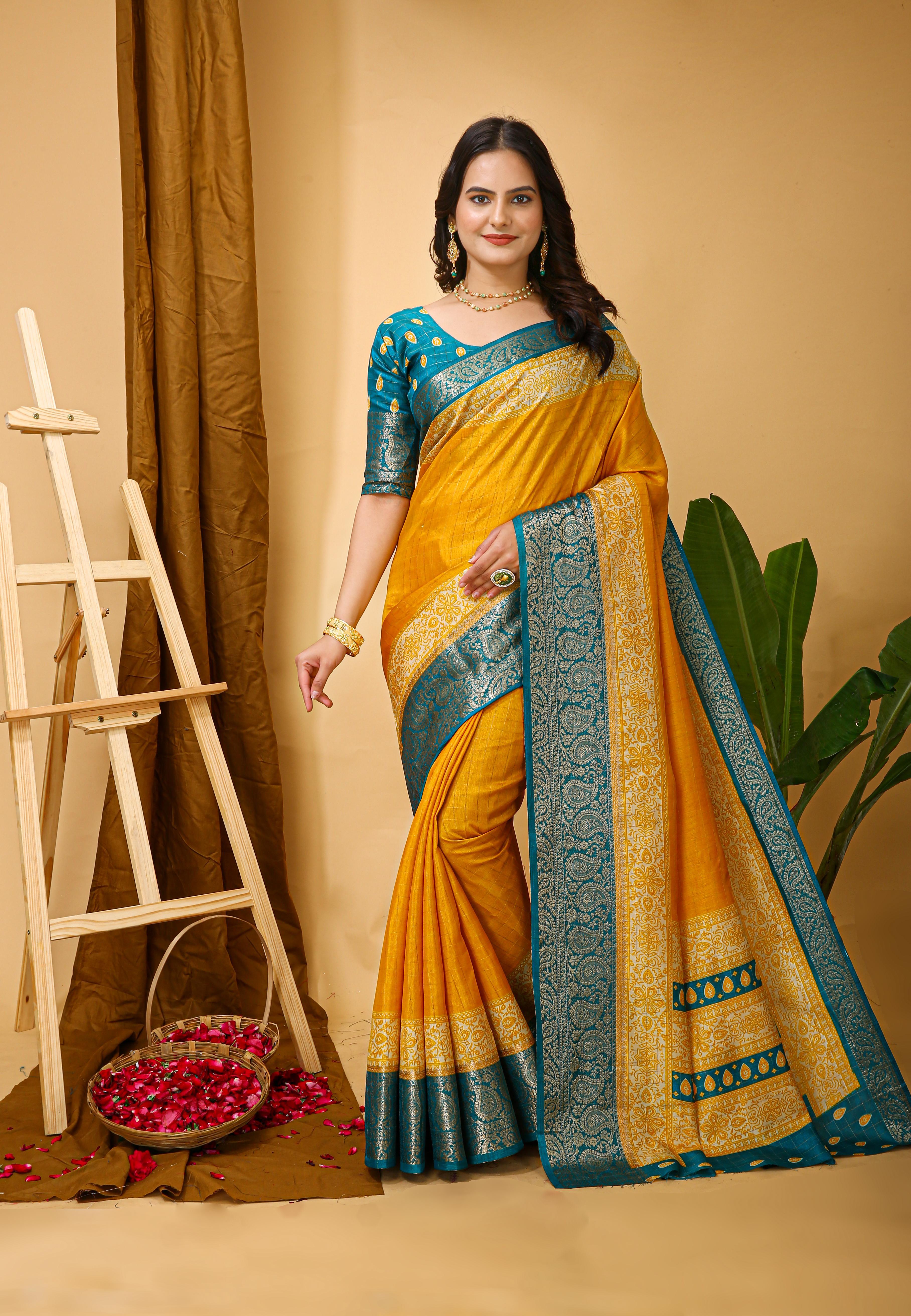 dola silk saree party wear