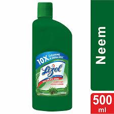 Lizol Disinfectant Surface & Floor Cleaner Liquid - Neem, 500 Ml