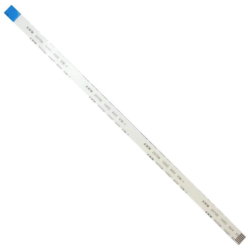 6 Pin 1mm Pitch 200mm Reverse Side Connection FFC Ribbon Flexible Flat Cable