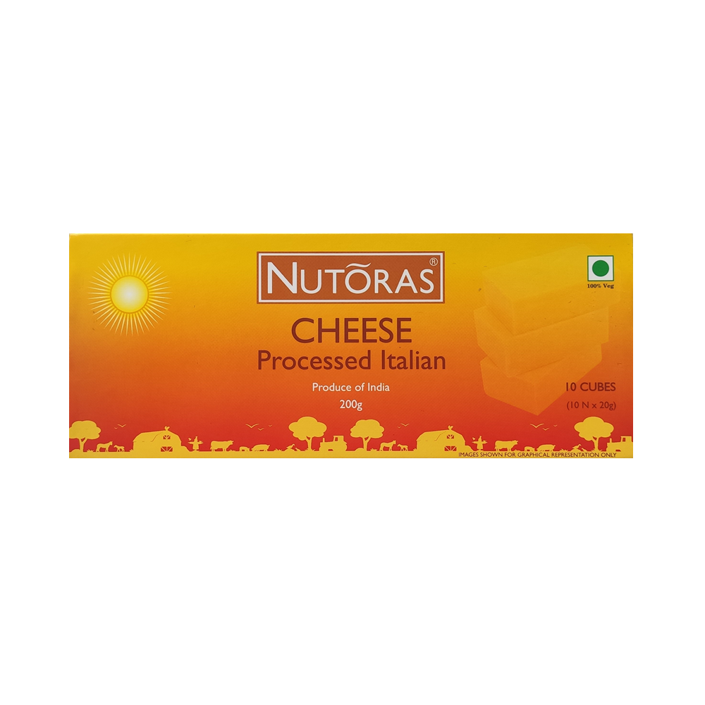 nutoras cheese processed italian cubes 200g