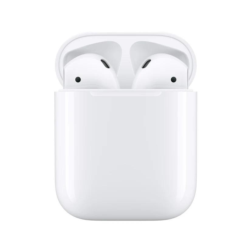 AIRPODS WITH CHARGING CASE-HIN white