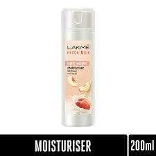 Lakme Moisturiser - All Skin Types, Peach Milk, 200 Ml Bottle