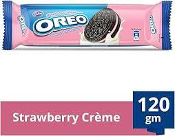 cadbury oreo strawberry creme biscuit 120 g
