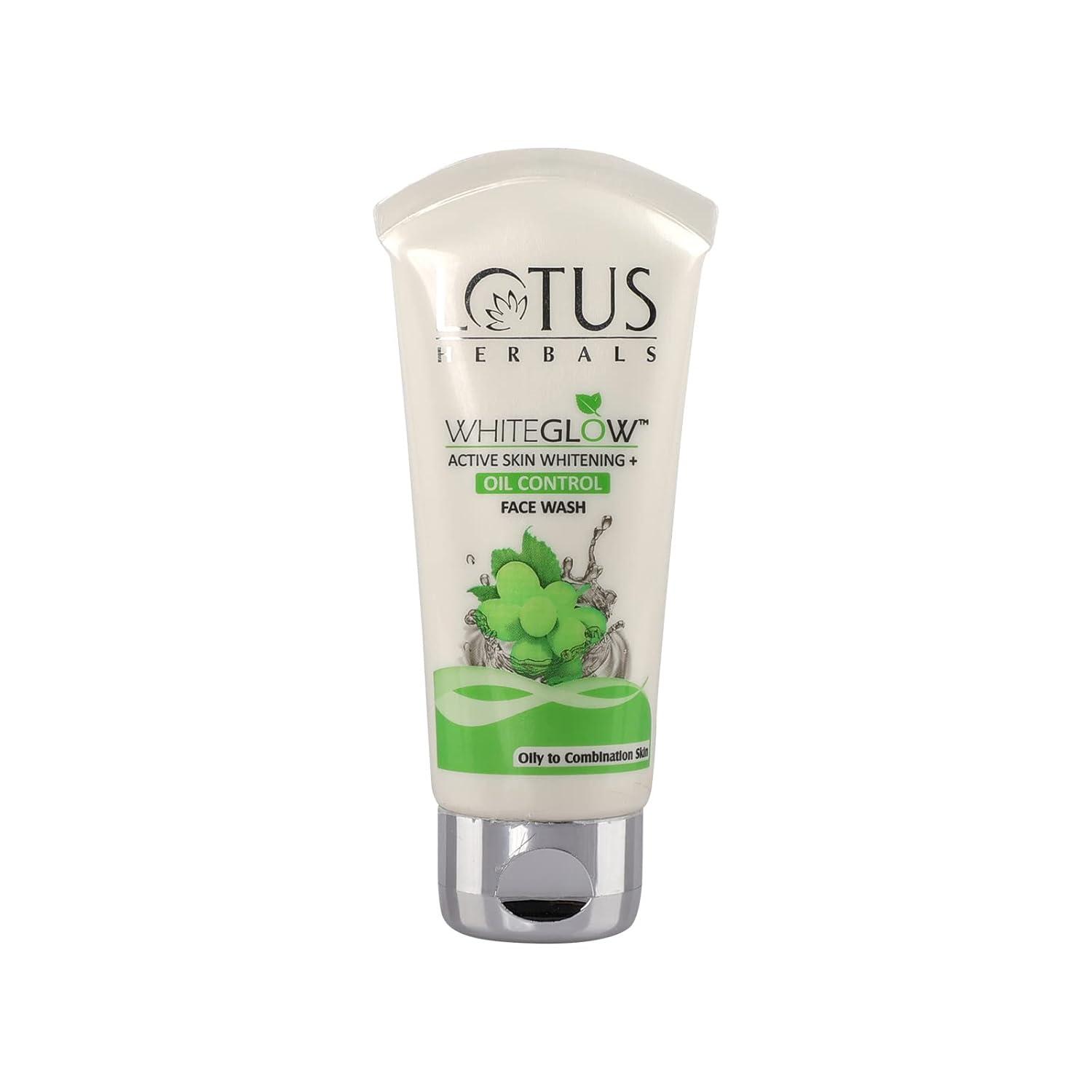 lotus white glow oil control face wash 50 gms