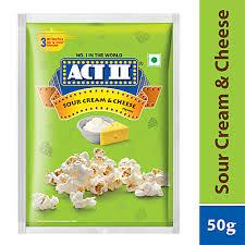 act popcorn sour cream and cheese flavour 50g
