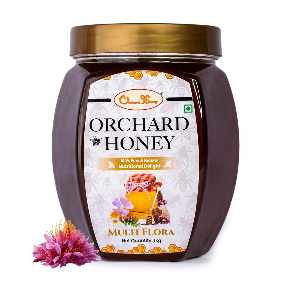 orchard honey multi flora unprocessed honey 100 pure and natural honey rich in nutrients boosts immunity original bee honey 1kg 