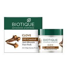 Biotique Oil Control Anti-Blemish Face Pack - Clove, For Oily & Acne Prone, 75 G