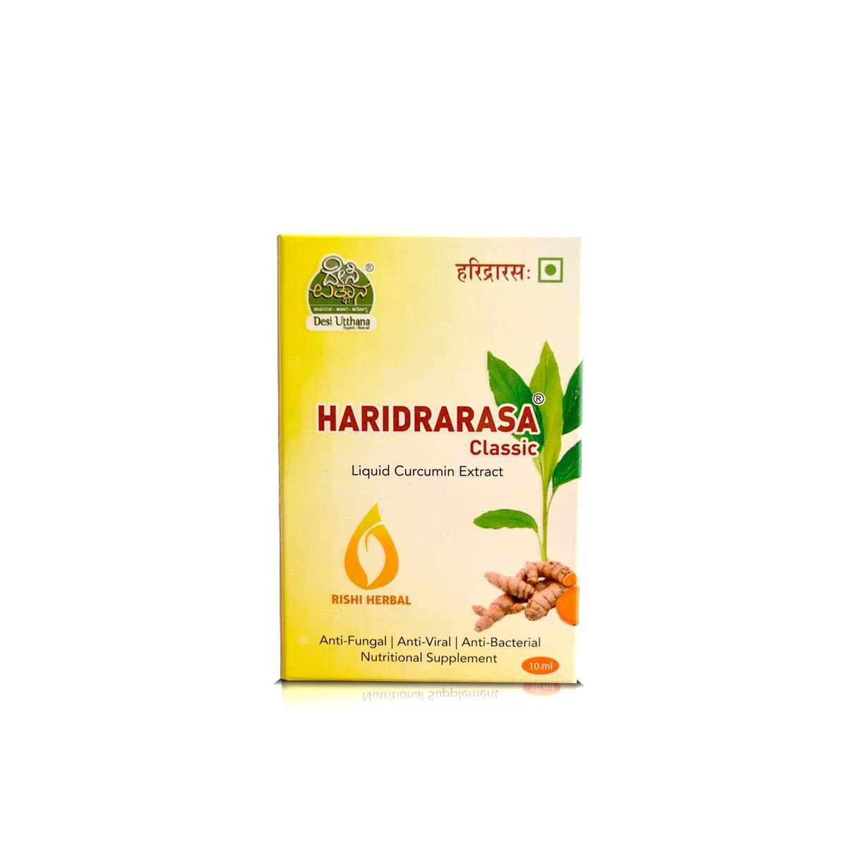desi utthana organics haridrarasa 5ml