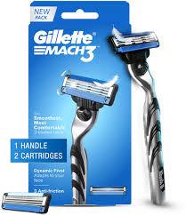 Gillette Mach 3 Shaving Razor (Handle + 2 Cartridge), 123 G