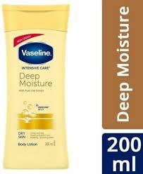 Vaseline Intensive Care Deep Moisture Body Lotion - Dry Skin, With Pure Oat Extract, Long Lasting Moisturization, 200 Ml