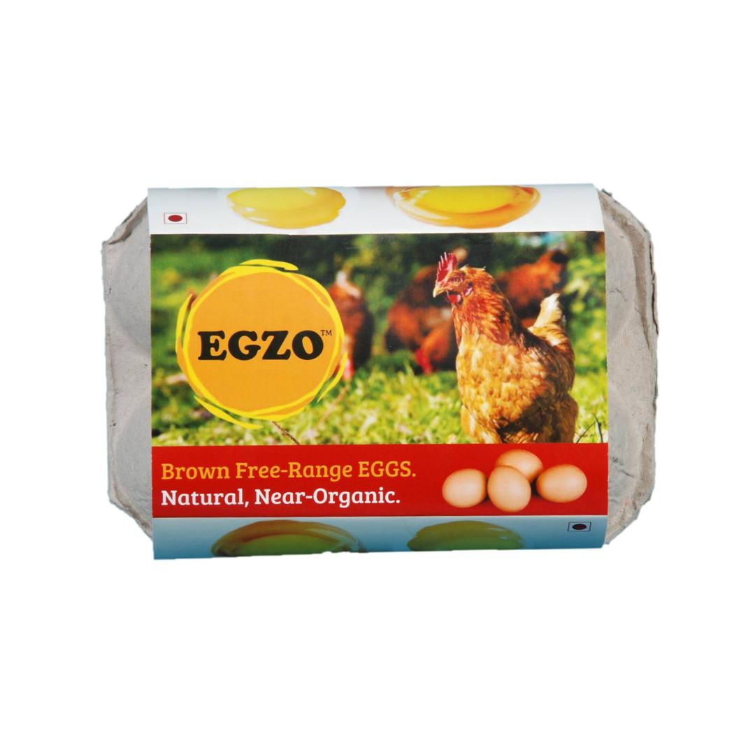 egzo free range brown eggs 6pcs