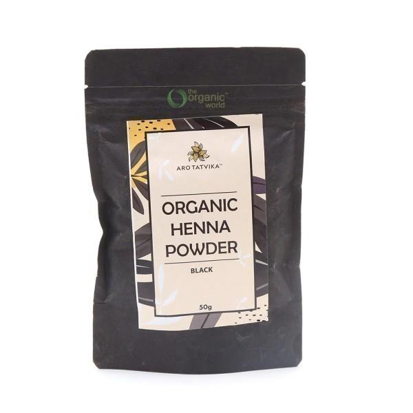AROT ORGANIC HENNA POWDER - BLACK 50GM black