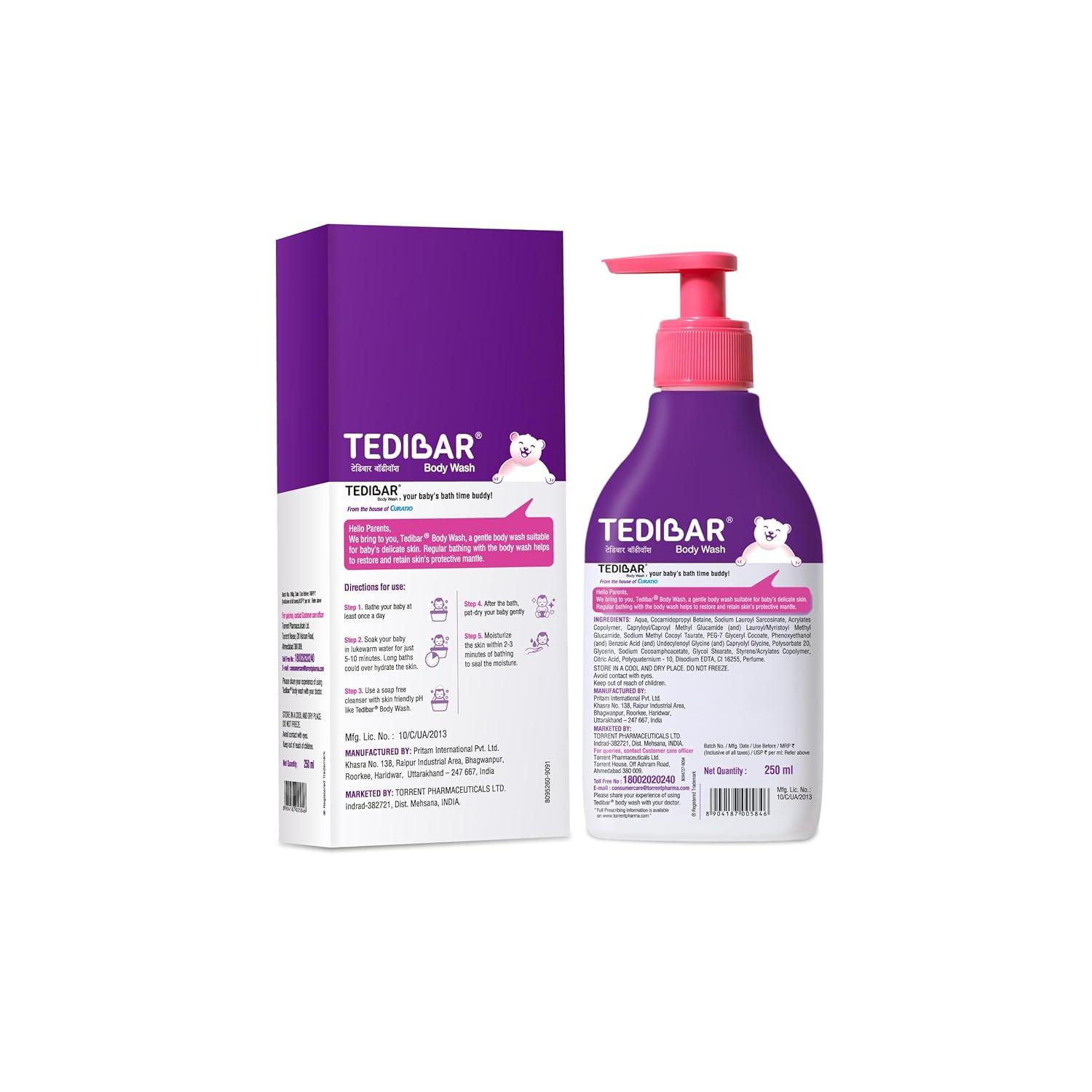 Tedibar Gentle Baby Body Wash 250ml