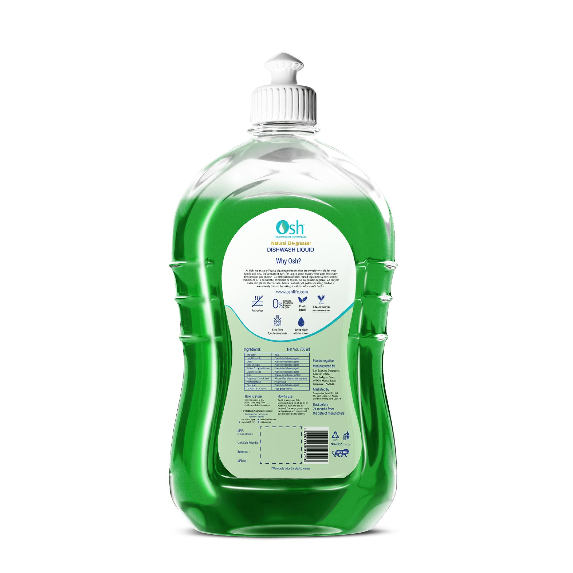 OSH DISHWASH LIQUID 750ML