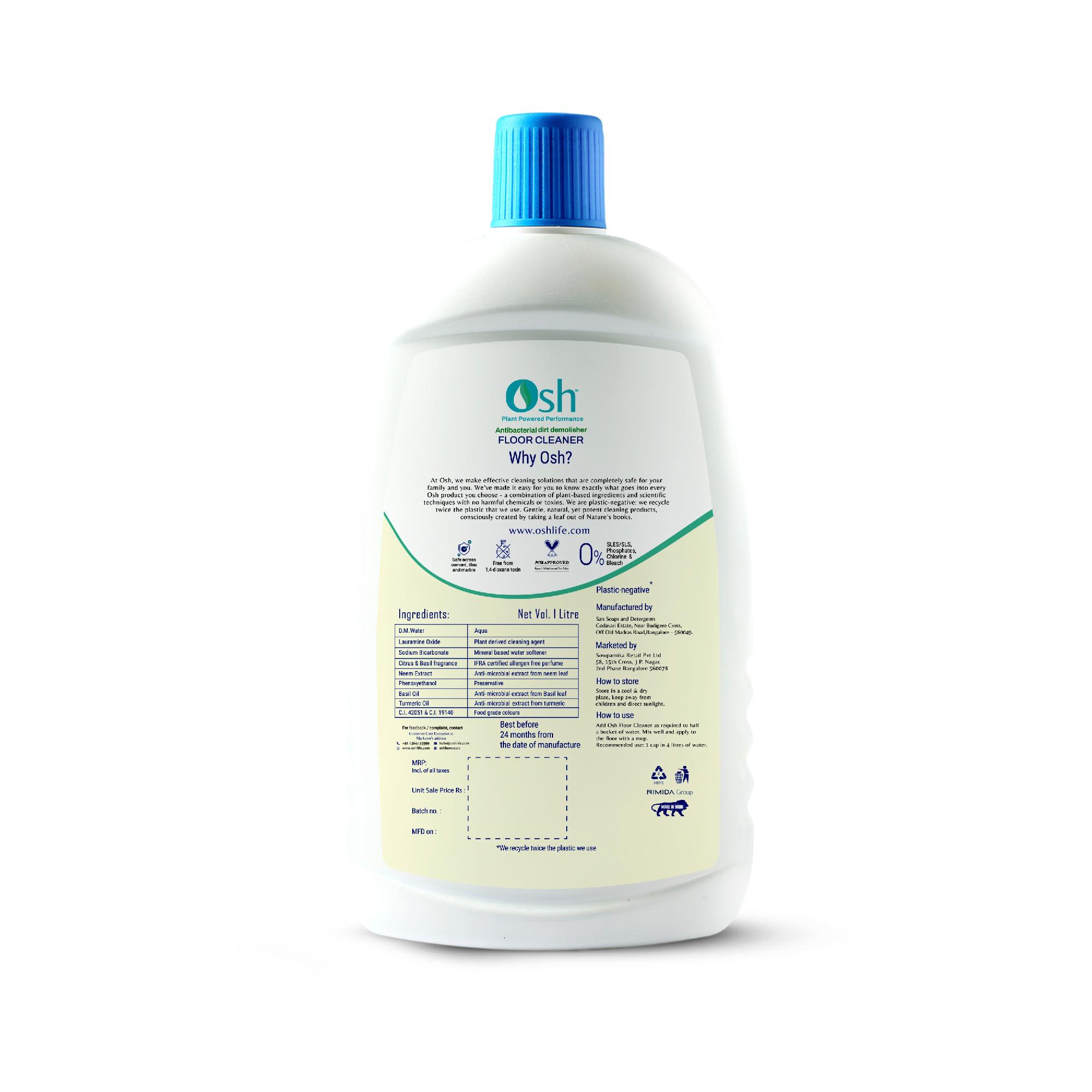OSH FLOOR CLEANER 1LTR