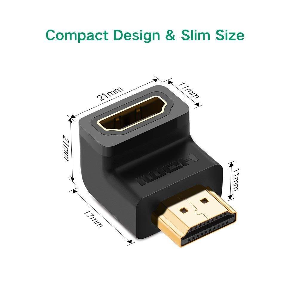 HDMI Male to Female Converter Right Angle L Shape HDMI Adapter Extender for Led LCD TV Stick,Xbox,PS3 PS4