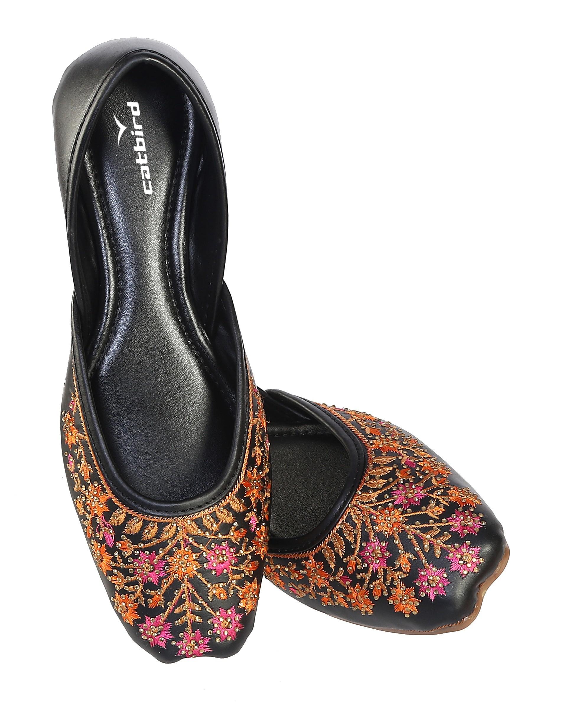Best Women Handmade Embroidery Punjabi Ethnic Jutis 2025 at ShopCircuit | ONDC