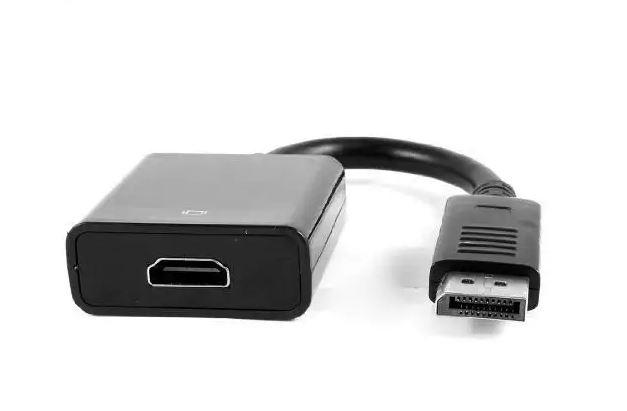 DisplayPort Male (DP) To 4K HDMI Female Adapter 1080 @ 60Hz Converter for PC/Laptop/Projector/HDTV (Black/White)