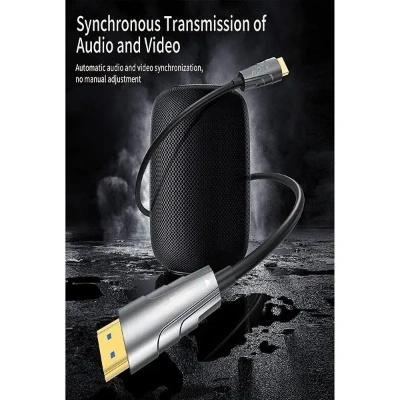 Fiber Optic HDMI Cable with Gold plated Connectors , 2.0/2.1 48Gbps ultra High-Speed Cable (Grey)