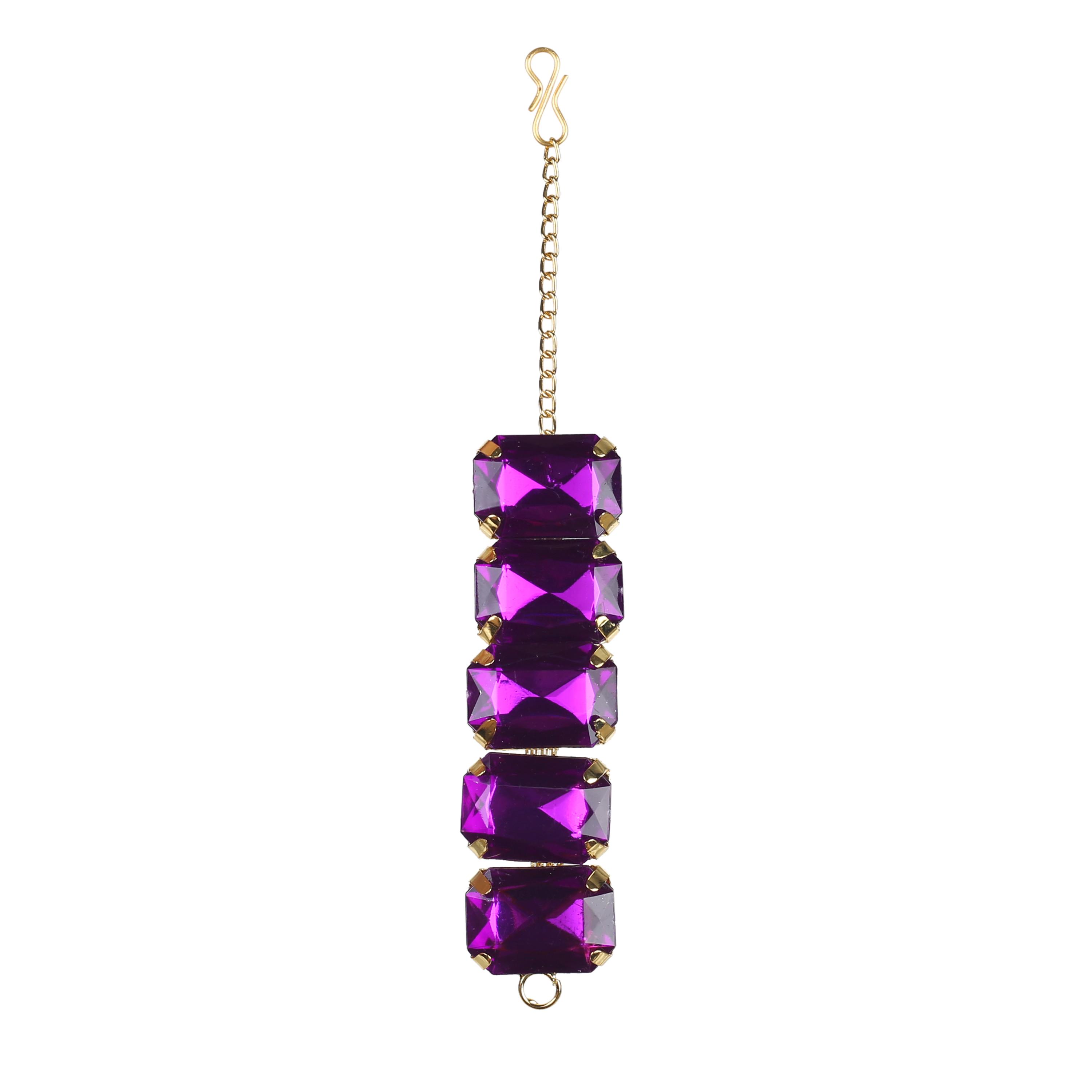Exclusive Women Trendy Crystal Stones Necklace Set with Earrings and Bracelet Combo for women an