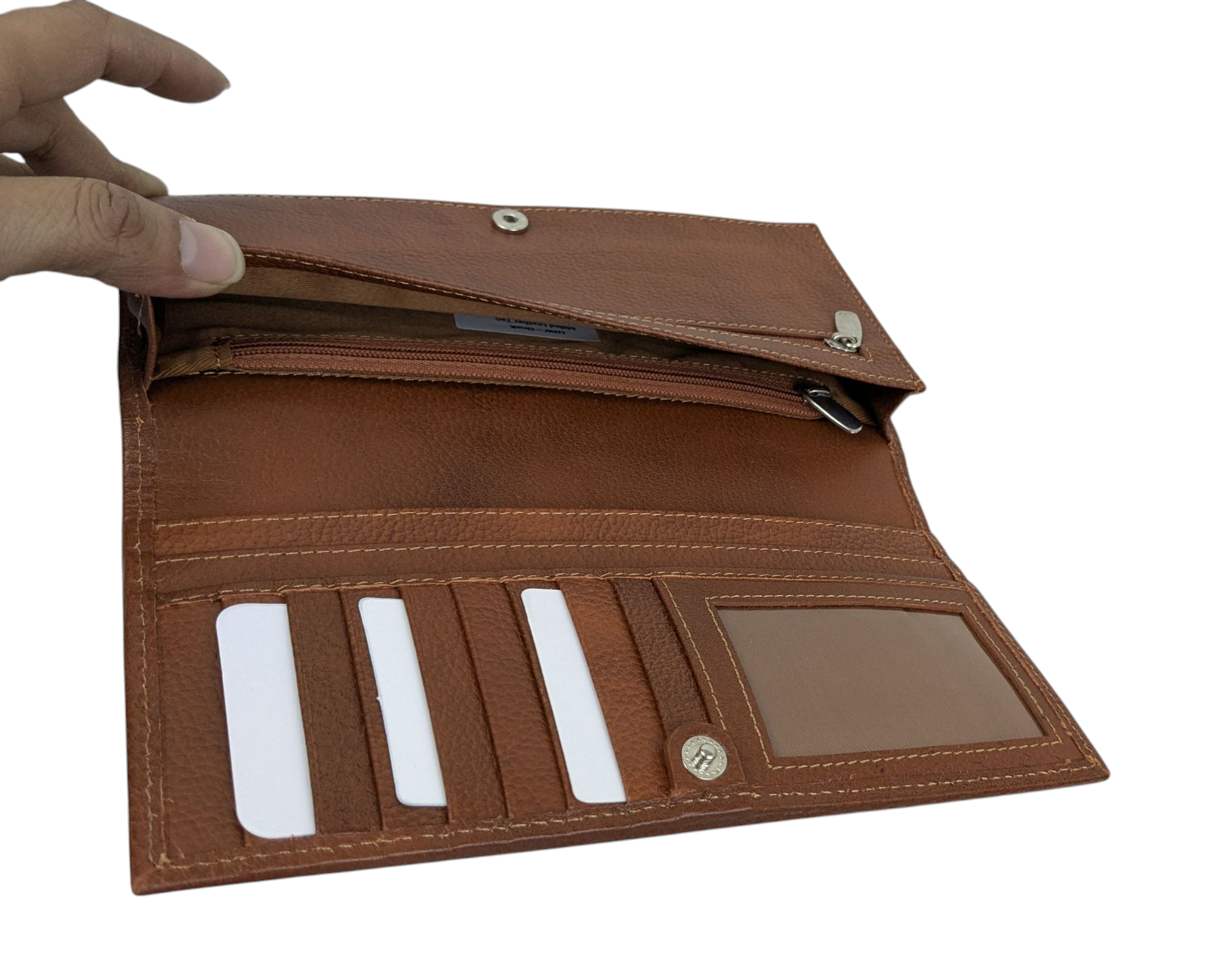 Ladies Wallet - Sleek - Tan