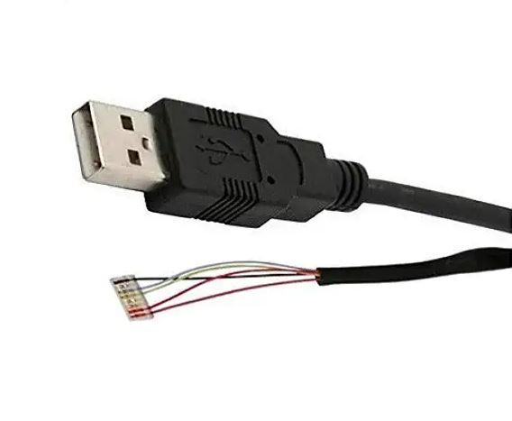 Champion USB Cable for Morpho Safran Aadhar biometric MSO-1300, E1, E2, E3 Finger Print Scanner Device (Black),1 m