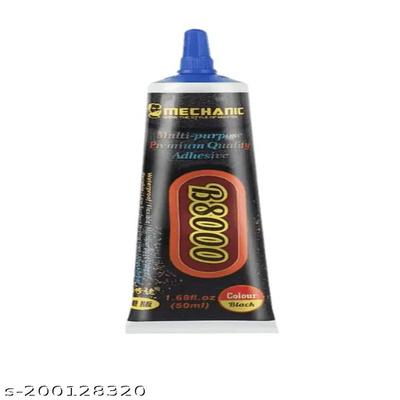 B8000 Black Adhesive 50ml | Strong Multi-Purpose Glue for Phone, Craft, DIY & Repair  Waterproof & Flexible