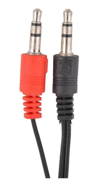 Wired Stereo AD-301 Headphones  with Mic, Dual Audio Jack for PC, Mac, and Laptop