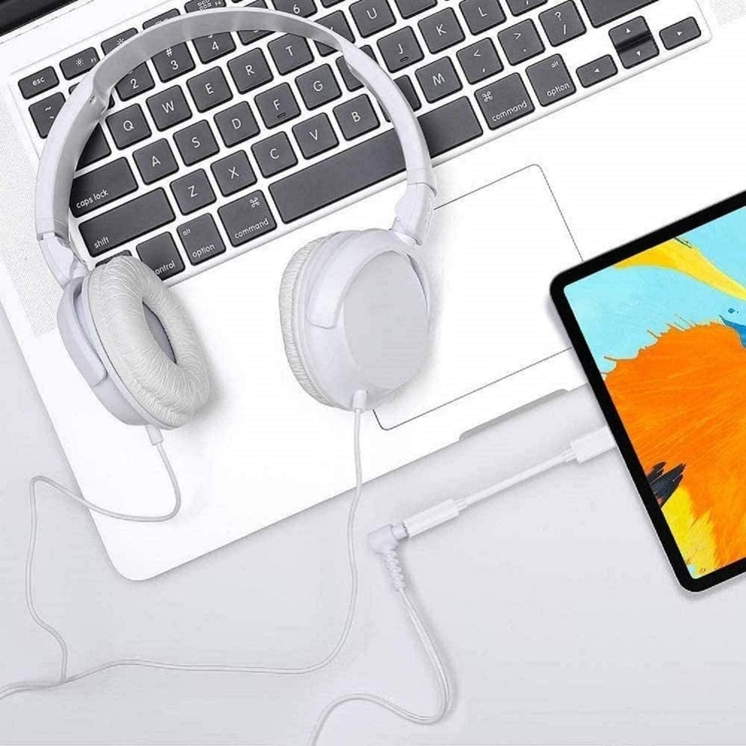 Jack Audio Adapter Lightning to 3.5 mm Headphone for iPhone - Compatible with iPhone 14, 13, 12, 11, X, XS, 8, 7