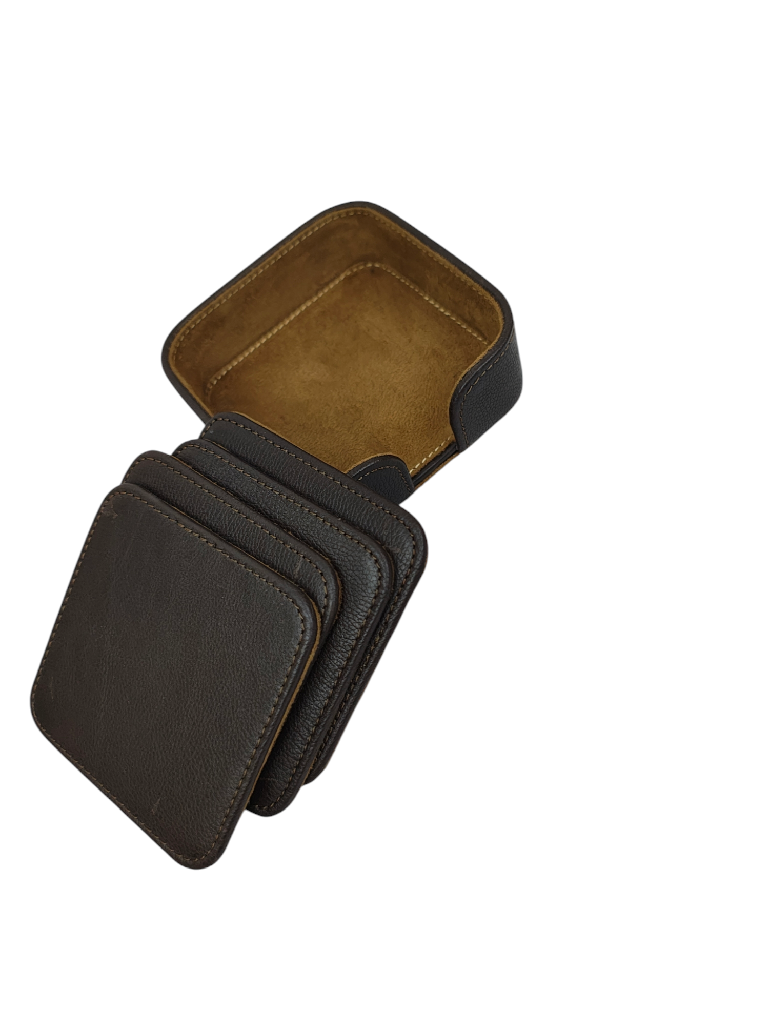 Tea Coasters with Square Stand